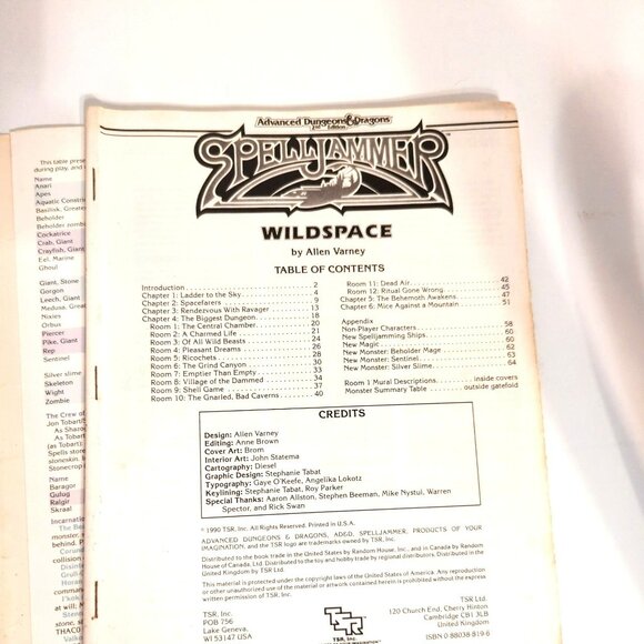 Advanced Dungeons & Dragons 2nd Edition Legend of Spelljammer Maps - Picture 8 of 9